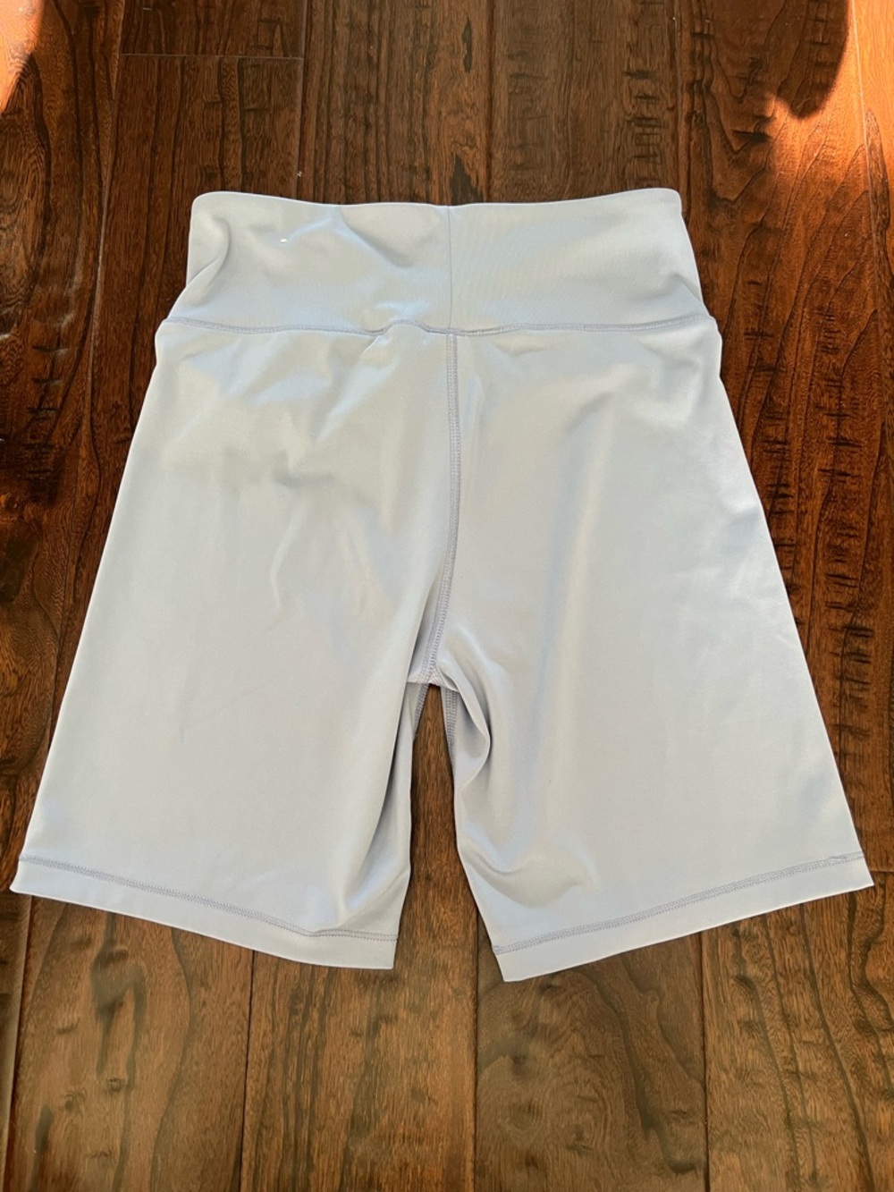 Aeropostale Light Blue Crossover Waist Bike Shorts - Picture 3 of 3